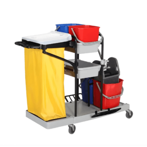 Schoonmaakwagen met dweilsysteem
