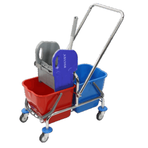 Rolemmer 2x17L (chroom) met multipers