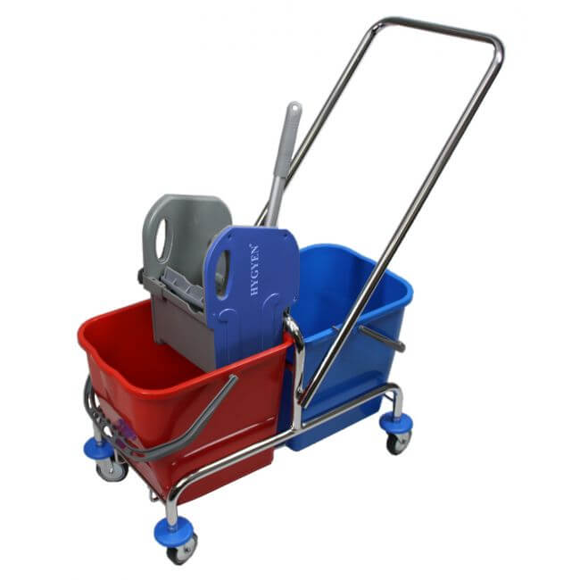 Rolemmer 2x25 liter (chroom) met multipers